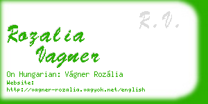 rozalia vagner business card